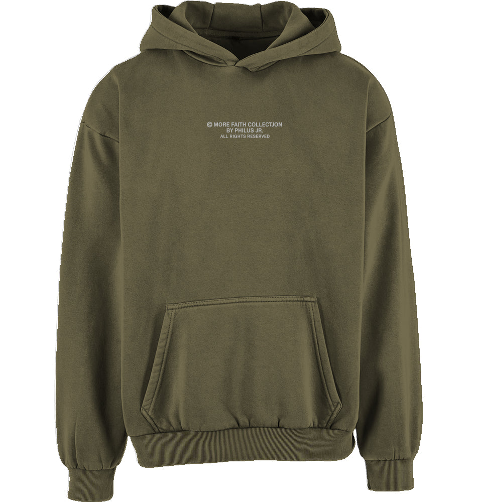 More Faith - Vintaged Hoodieed